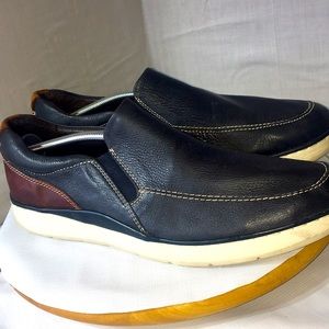 Johnston & Murphy mens shoe blue leather comfort loafer size 13.